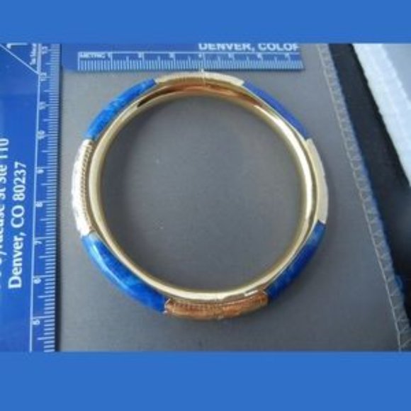 14k gold lapis bracelet - Picture 2 of 11